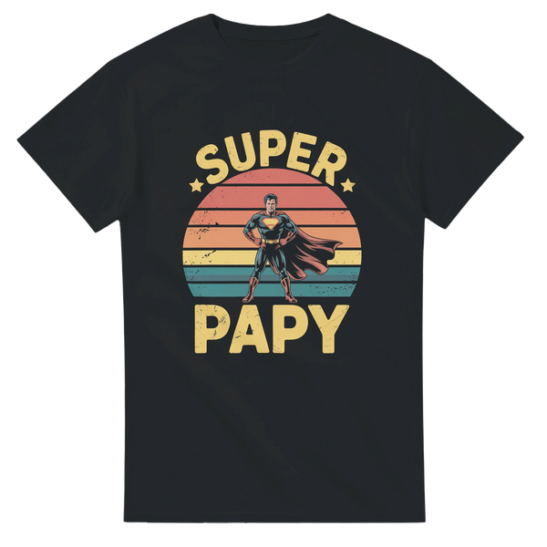 T-shirt SUPER PAPY – Un Grand-Père Héroïque 🦸‍♂️