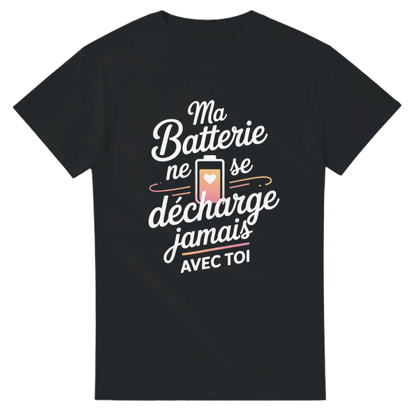 T-shirt couple drôle avec le message 