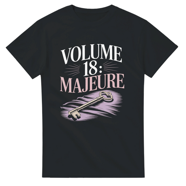 T-shirt fille Volume 18 : Majeure – Idée cadeau 18 ans pour lectrice