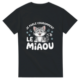 
T-shirt unisexe "Je parle couramment le miaou" – Humour et amour des chats