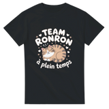 T-shirt unisexe "Team ronron à plein temps" – Pour les passionnés de chats et de détente 🐾