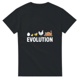 T-shirt "Évolution des Poules" – Humour Fermier, Cadeau Parfait pour Agriculteurs et Amoureux de la Ferme