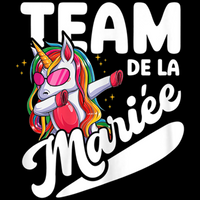 Team Mariée tee shirt evjf Femme Future Mariée Licorne T-Shirt