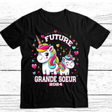 T shirt future grande sœur 2024 licorne annonce grossesse