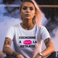 Le T-shirt COCHONNE à la Retraite à l'Honneur