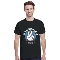 T-shirt 974 Île de La Réunion Lé La – Fier d’être créole 🇷🇪🔥