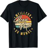 🌅 T-shirt Meilleur Beau Papa du Monde – Style Rétro Vintage