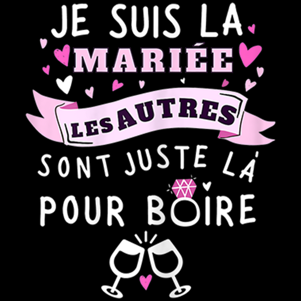 je suis la mariée les autres sont juste la pour boire EVJF