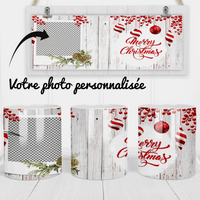 Mug Personnalisé Noël : Votre Photo, Notre Magie des Fêtes - Myachetealy