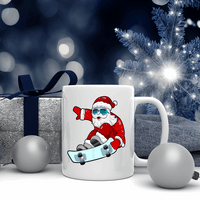 Mug avec Père Noël Surfeur