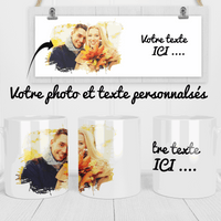 Tasse avec Photo Personnalisée - Mug Texte et Photo | Créez Votre Tasse Unique - Myachetealy