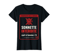 T-Shirt "Aide Soignante en EHPAD — Sonnette Interdite Sauf Urgence" – Humour