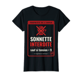 T-Shirt "Aide Soignante en EHPAD — Sonnette Interdite Sauf Urgence" – Humour