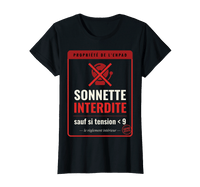 T-Shirt "Aide Soignante en EHPAD — Sonnette Interdite Sauf Urgence" – Humour