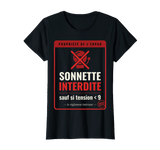 T-Shirt "Aide Soignante en EHPAD — Sonnette Interdite Sauf Urgence" – Humour