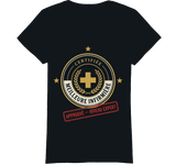 T-shirt noir certifiée meilleure infirmière - cadeau infirmière diplômée