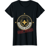 T-shirt noir certifiée meilleure infirmière - cadeau infirmière diplômée