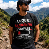 T-shirt noir homme en cours de chargement à Mafate humour trail randonnée Réunion