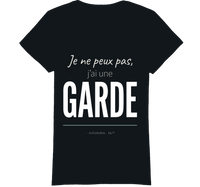 T-shirt noir infirmière je ne peux pas j'ai une garde humour
