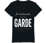 T-shirt noir infirmière je ne peux pas j'ai une garde humour
