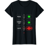 T-shirt noir infirmière mode ON garde 12h café urgent humour
