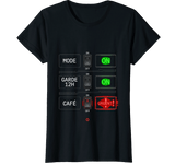 T-shirt noir infirmière mode ON garde 12h café urgent humour