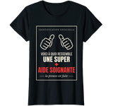 T-Shirt "Voici à Quoi Ressemble une Super Aide Soignante" – Cadeau Humour