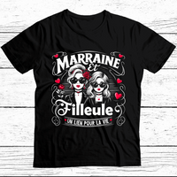 Meilleure Marraine et sa Filleule TShirt assortie