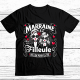 Meilleure Marraine et sa Filleule TShirt assortie
