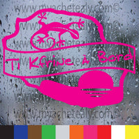 Sticker autocollant Bébé à Bord Carte Réunion 974 Ti Kfrine margouillat - Myachetealy
