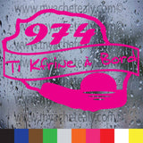 Sticker autocollant Bébé à Bord Carte Réunion 974 Ti Kfrine Soleil - Myachetealy