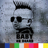Sticker autocollant Bébé à bord garçon Bad Boy pour voiture - Myachetealy