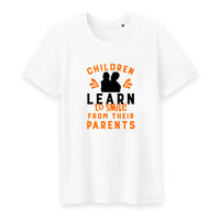 T shirt children learn to smile from their parents - Myachetealy