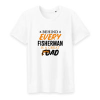 T shirt Behind Every Fisherman Is a Great Dad - Myachetealy