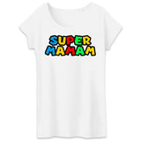 Super maman version Mario bros T shirt femme - Myachetealy