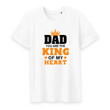 T shirt dad tou are the king of my heart - Myachetealy