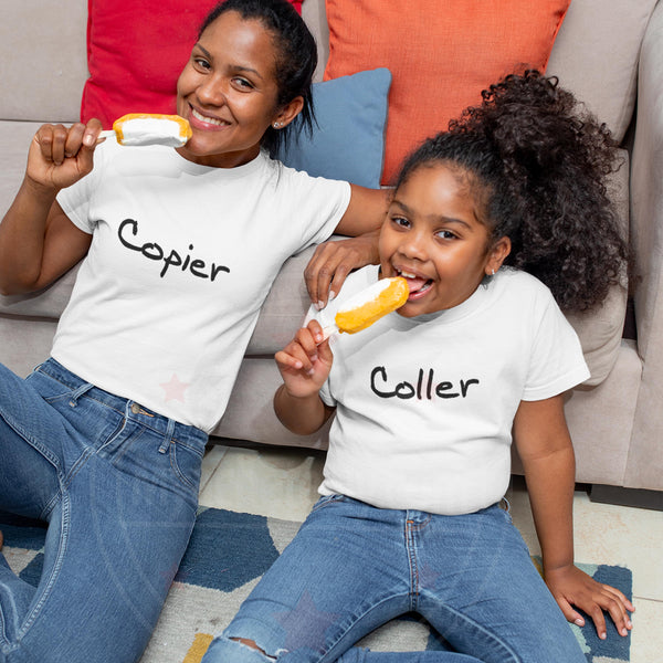 T-shirts femme fille mère/enfant Copier Coller - Myachetealy