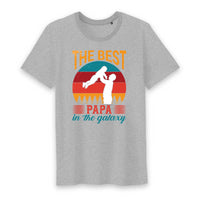 T shirt the best papa in the galaxy - Myachetealy