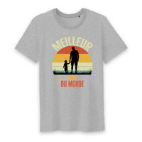 T shirt meilleur papa du monde sunset - Myachetealy
