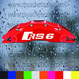Kit 6 Stickers Autocollant étrier de frein Audi RS6 S-line - Myachetealy