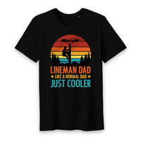 Lineman Dad Like a Normal Dad just Cooler T-Shirt Design - Myachetealy