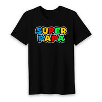 Super papa motif mario bross T shirt homme - Myachetealy