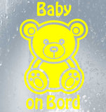 Sticker autocollant Bébé à bord Teddy Bear personnalisé bébé à bord ours - Myachetealy