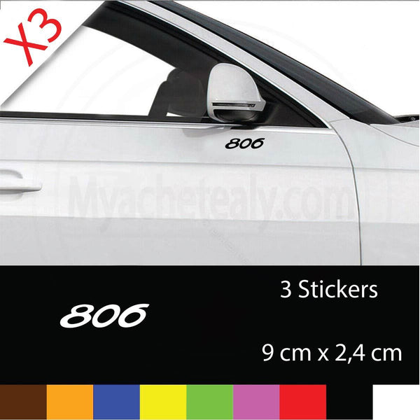 Sticker autocollant Peugeot 806 rétroviseur porte portière Voiture Auto Adhésifs - Myachetealy