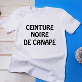 T-Shirt Femme Ceinture Noire de Canapé - Myachetealy