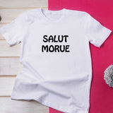 T-shirt "Salut Morue" pour femme : un t-shirt drôle et sarcastique - Myachetealy