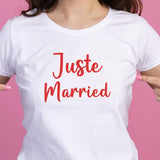 T-Shirt JUST MARRIED femme - Myachetealy
