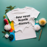 T-shirt Femme Futur parent, nouvelle aventure pour les futures mamans - Myachetealy