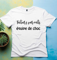 T-shirt femme Futurs parents, équipe de choc annonce grossesse - Myachetealy