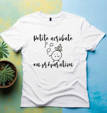 T-shirt femme Petite acrobate en préparation annonce grossesse - Myachetealy